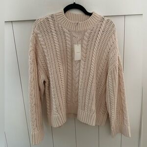 Tularosa Cable Cream Sweater